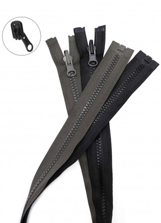 Молния трактор Т5 1 замок у/з бегунок перекидной LOGO 85см в Красноярске