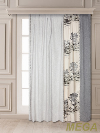 Ткани портьерные Многоцвет Жаккард GL AM005-4/280 PJac