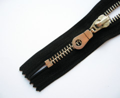 Молния металл Т-8 1 замок 16см (100шт) никель