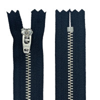 Молния металл джинсовая Т-4 никель Неразъемная 18см в Красноярске