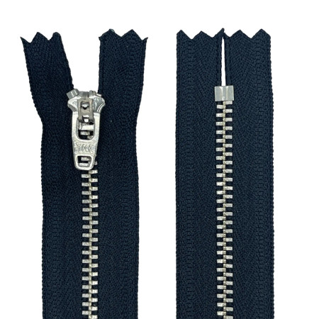 Молния металл джинсовая Т-4 никель Неразъемная 18см в Красноярске