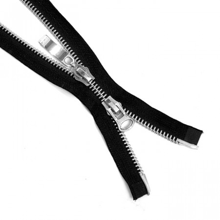 Молния металл никель Т-8 2 замка Разъемная 85см в Красноярске