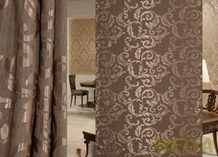 Ткани портьерные Однотон Жаккард HT FY1151-14/280 P Jak