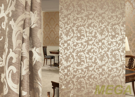 Ткани портьерные Однотон Жаккард HT AND334-24/150 P Jak