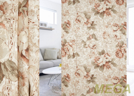 Ткани портьерные Печать Жаккард ERT DP3413-2/150 P Pech