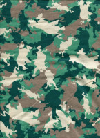 Полотно трикотажное Кулирка 30/1 Оп, набивная камуфляж, тельняшка, 140гр, рулон(шир180см)